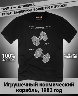 {{photo.Alt || photo.Description || 'Футболка Игрушечный космический корабль, 1980 год'}}